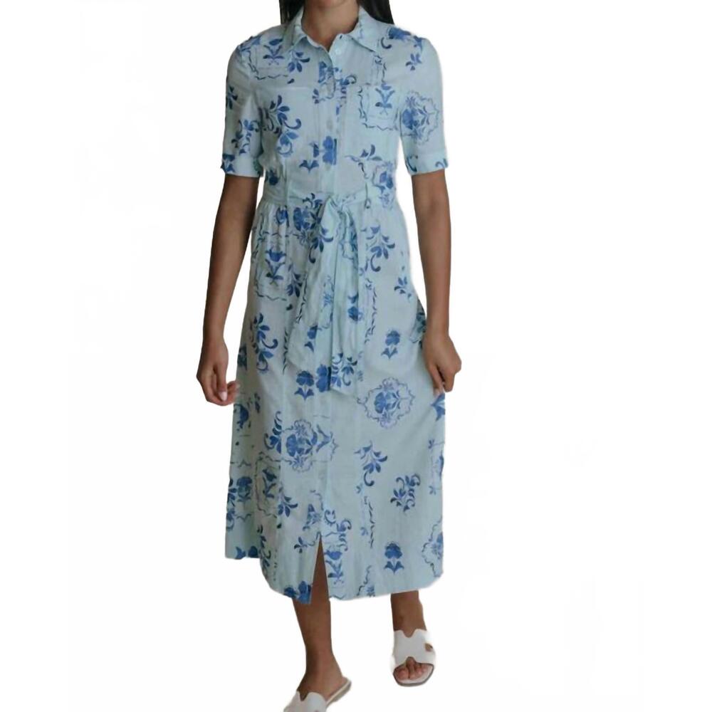 NEW LAROQUE saltscape ellie dress in blue